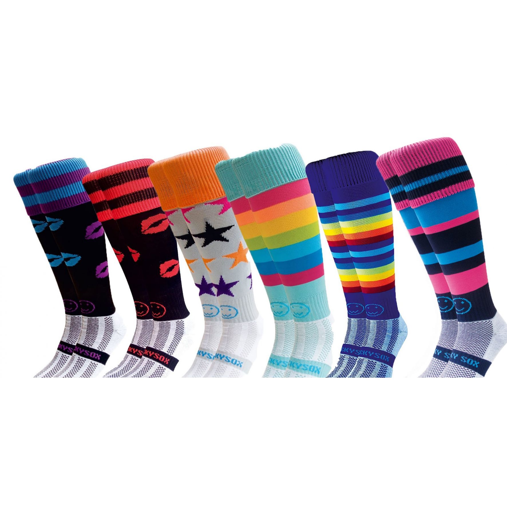 Wacky Limited Sexy And You Know It 6 Pair Saver Pack Knee Length Sport Socks Wackysox 