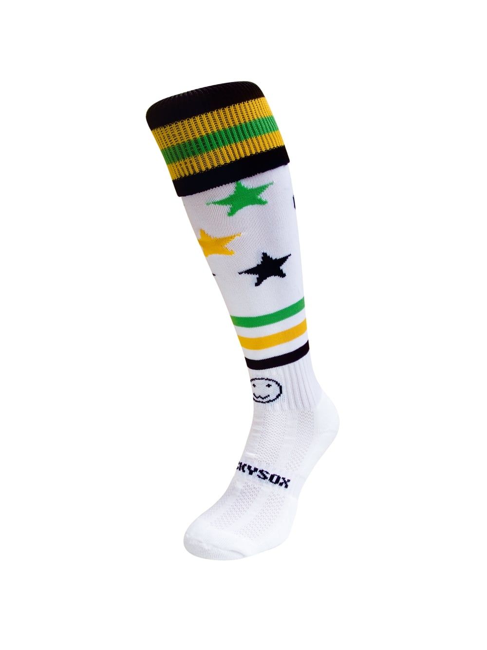 Wacky Limited Here Comes The Boom White Knee Length Sport Socks Wackysox 